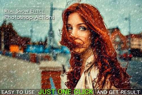 Snow Effect Photoshop Actions