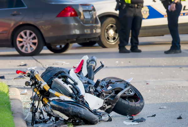 Motorcycle Accident Scene