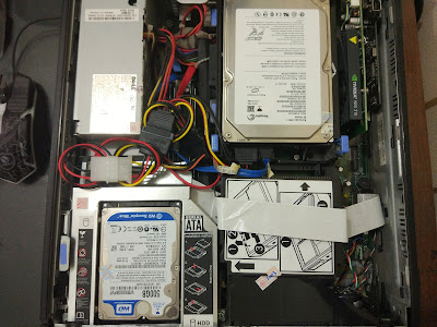 Tampilan Dalam PC Dell OptiPlex 755 Sesudah Ditambah HDD