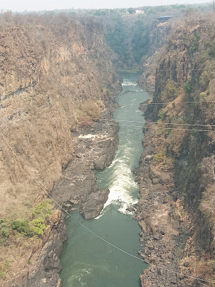 Batoka Gorge on the Zambezi river famous for White water rafting.