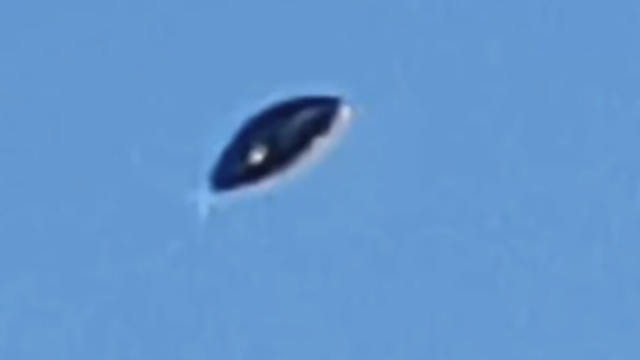 Amazing footage of a flying saucer type of disk or craft.