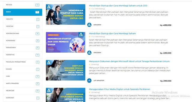 "Arkademi" Platform Sertifikasi Keahlian Dari Lembaga Kursus Resmi di Indonesia