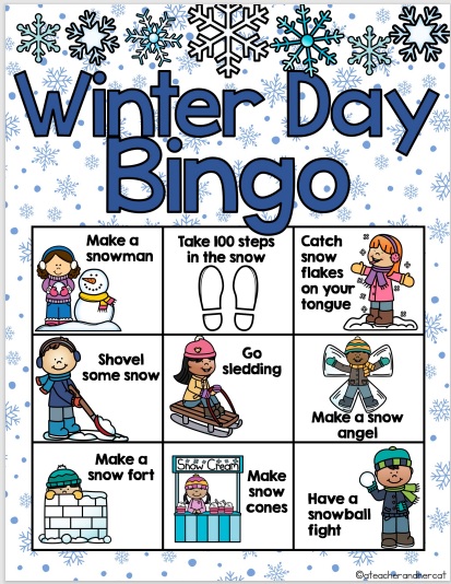 Winter Day Bingo