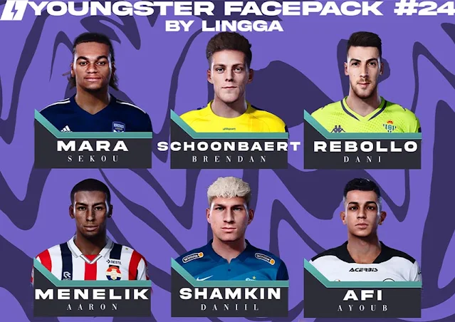 Youngster Facepack V24 2021 For eFootball PES 2021