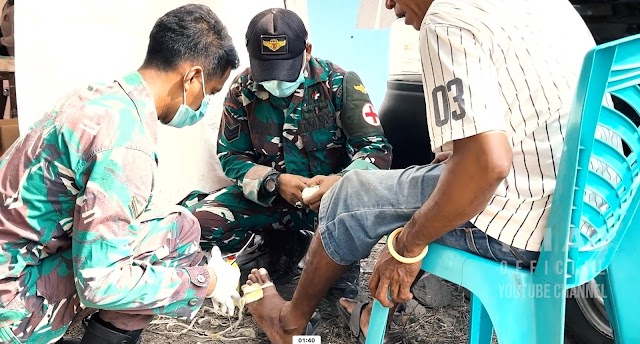 Gerak Cepat TNI AD Bantu Warga Terdampak Erupsi Gunung Lewotobi Laki-Laki