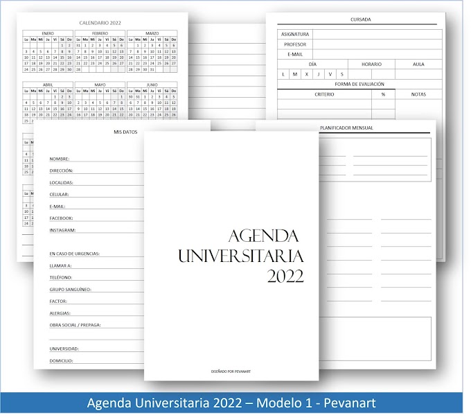 Agenda Universitaria 2022 - COSER y ANILLAR
