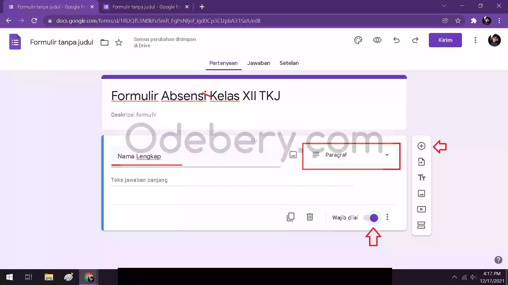 Cara Membuat Absen di Google Form dengan Tanda Tangan