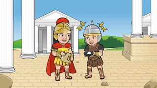 ローマ時代の塩の給料のイラスト