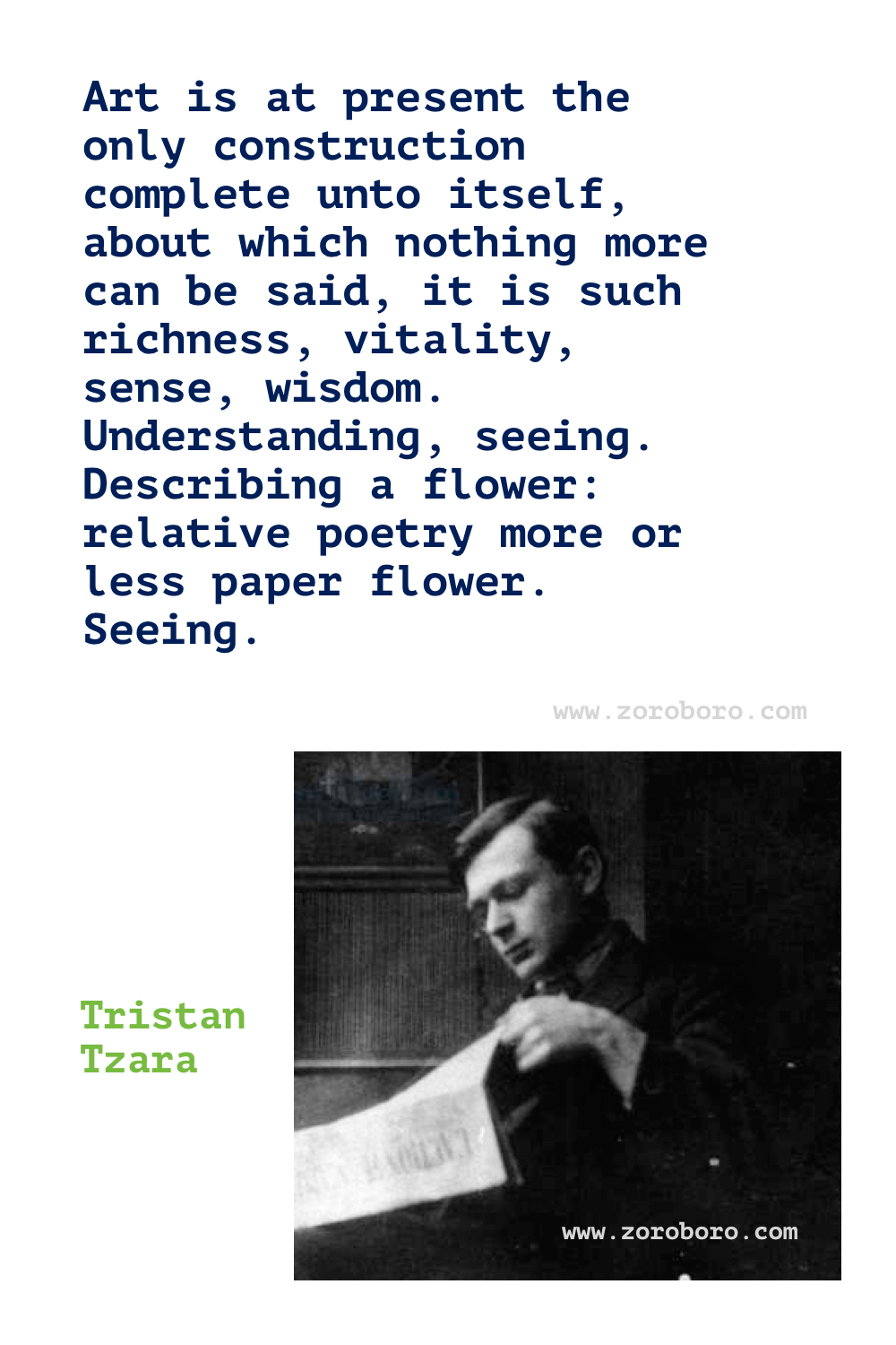 Tristan Tzara Quotes. Tristan Tzara Poems. Tristan Tzara Dada Art. Tristan Tzara Books Poems. Tristan Tzara Quotes. Seven Dada Manifestos and Lampisteries.