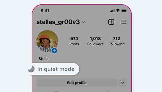 كيفية العمل مع ميزة Quiet Mode في Instagram