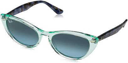 Green Authentic Ray Ban Cat Eye Sunglasses