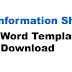 Client Information Sheet: Word template Free Download