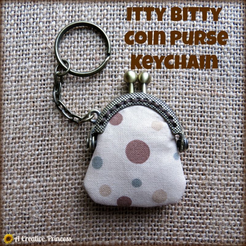 Itty Bitty Coin Purse Keychain Tutorial