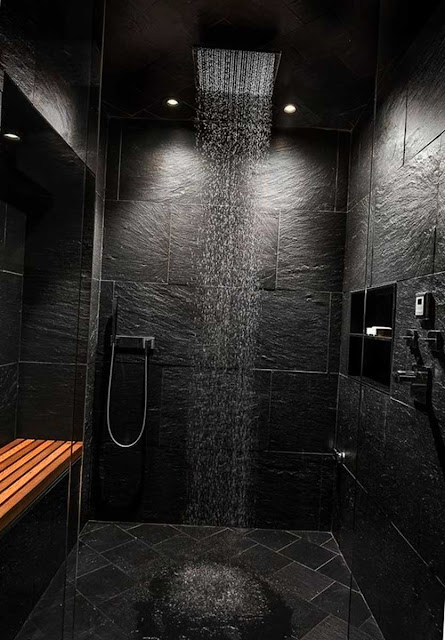 Rough Black Granite For Bathroom Floor and wall