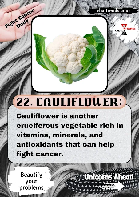 Fresh cauliflower with a white background, showcasing its nutritious and cancer-fighting properties