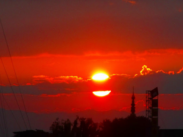 チェンマイの夕日の写真