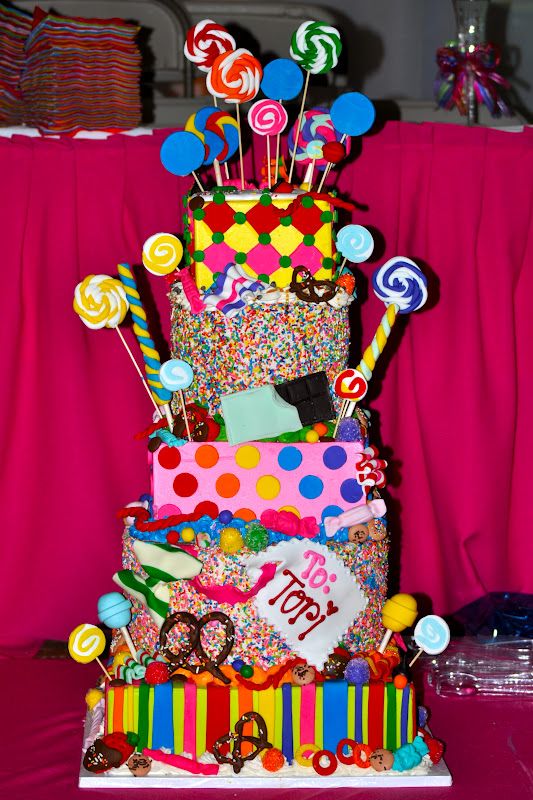 candyland theme cake