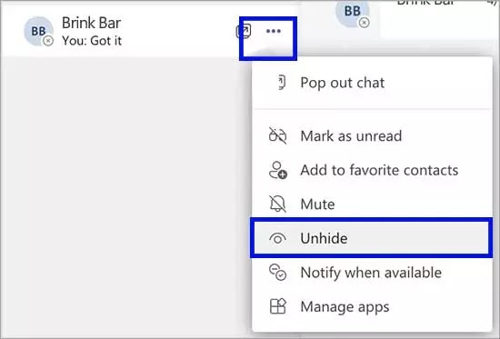 3-UnhideChat-MicrosoftTeams-2022