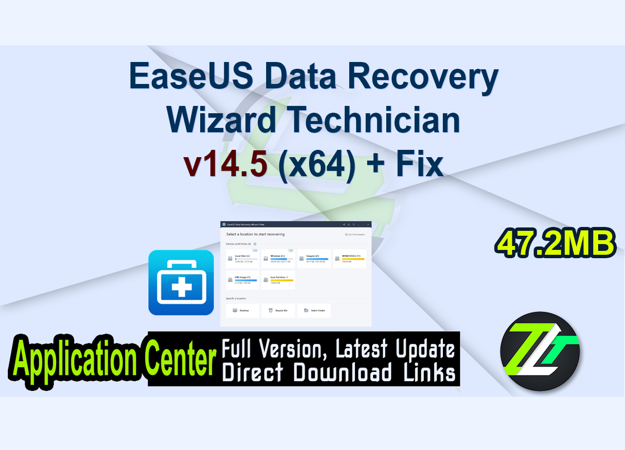 EaseUS Data Recovery Wizard Technician v14.5 (x64) + Fix