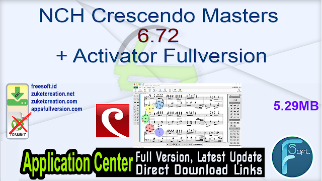 NCH Crescendo Masters 6.72 + Activator Fullversion