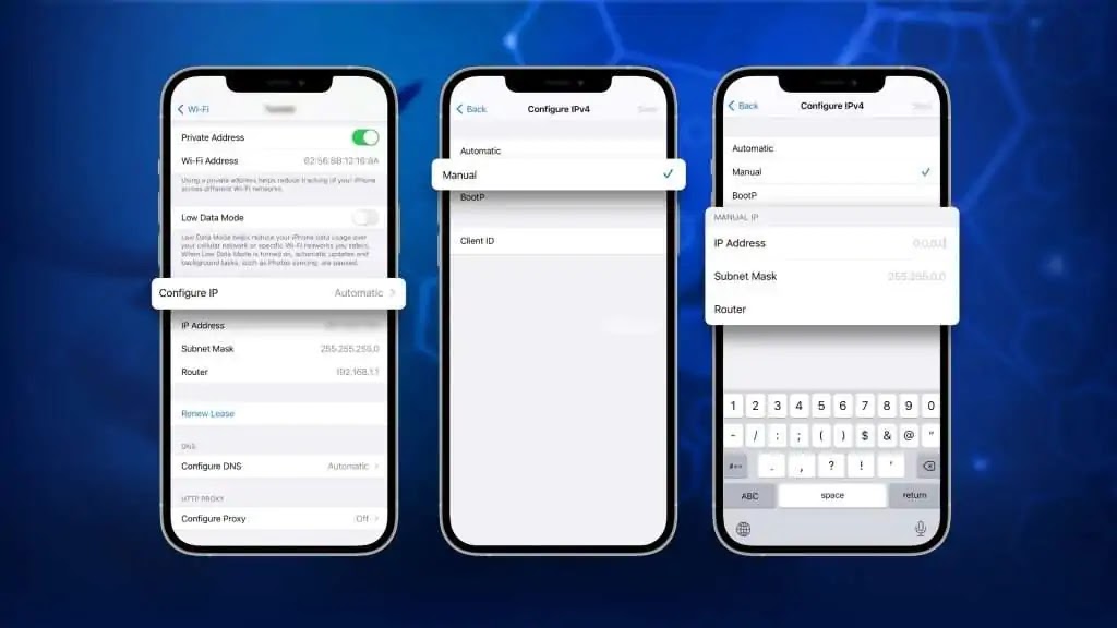 Cara mengubah IP Address di iPhone secara manual