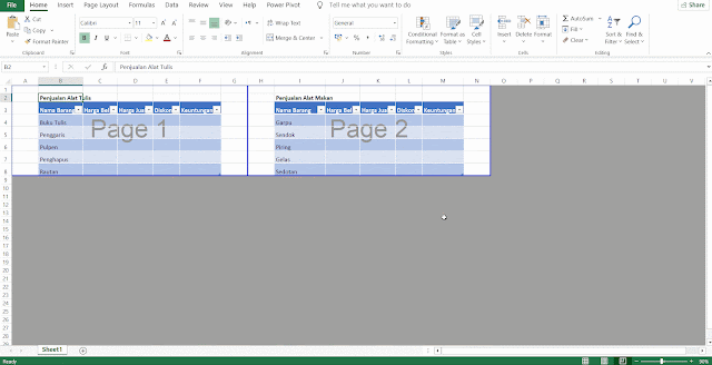 Cara Melihat dan Mengatur Area Print (Page Break Preview) di Microsoft Excel