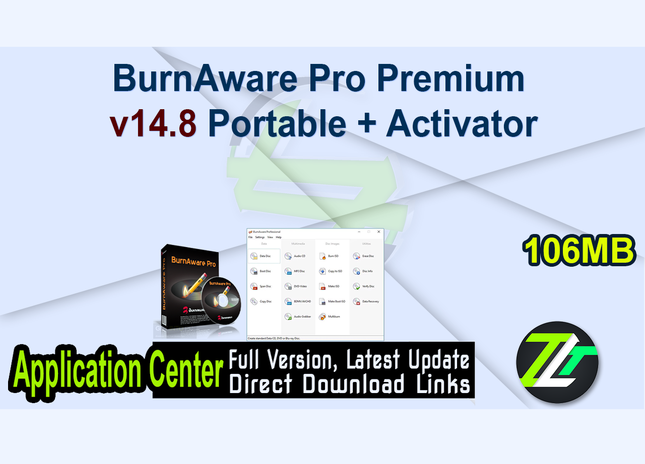 BurnAware Pro  Premium v14.8 Portable + Activator