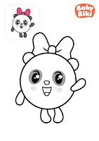 Pandy- Baby Riki coloring page