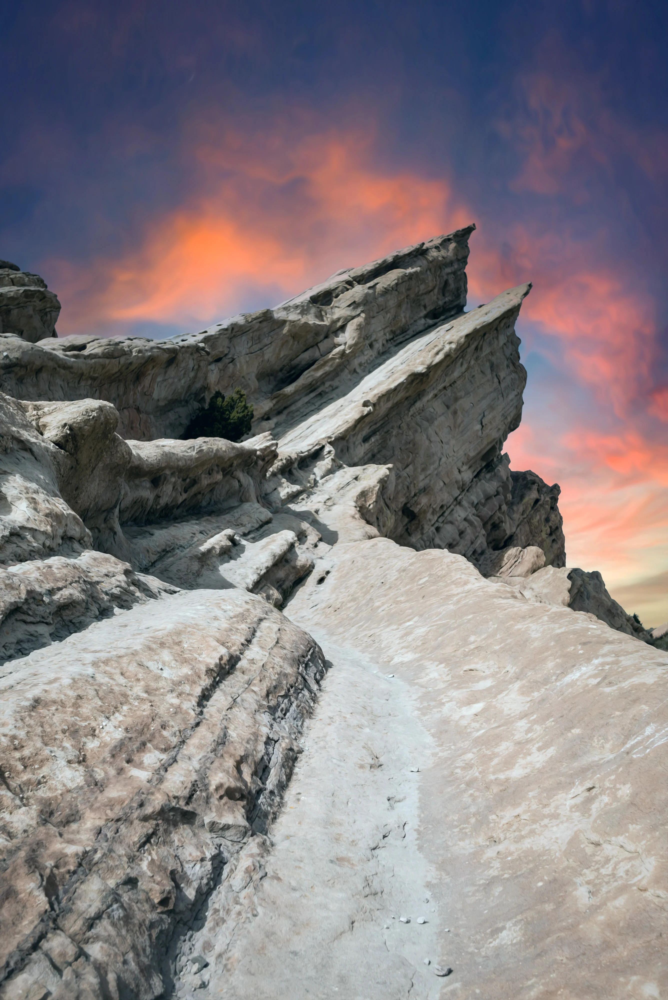 4K Phone Wallpaper - Air Erosion Rock Formation in the Desert with iOS Depth Effect