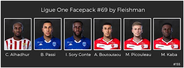 Ligue 1 Facepack #69 For eFootball PES 2021