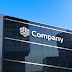 3D Company Building Glass Logo Mockup PSD