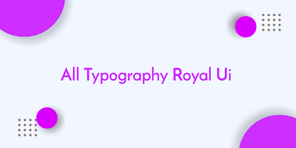 All Typography Updated!