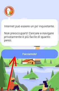 Usare DuckDuckGo da Smartphone - 3 clicca su facciamolo