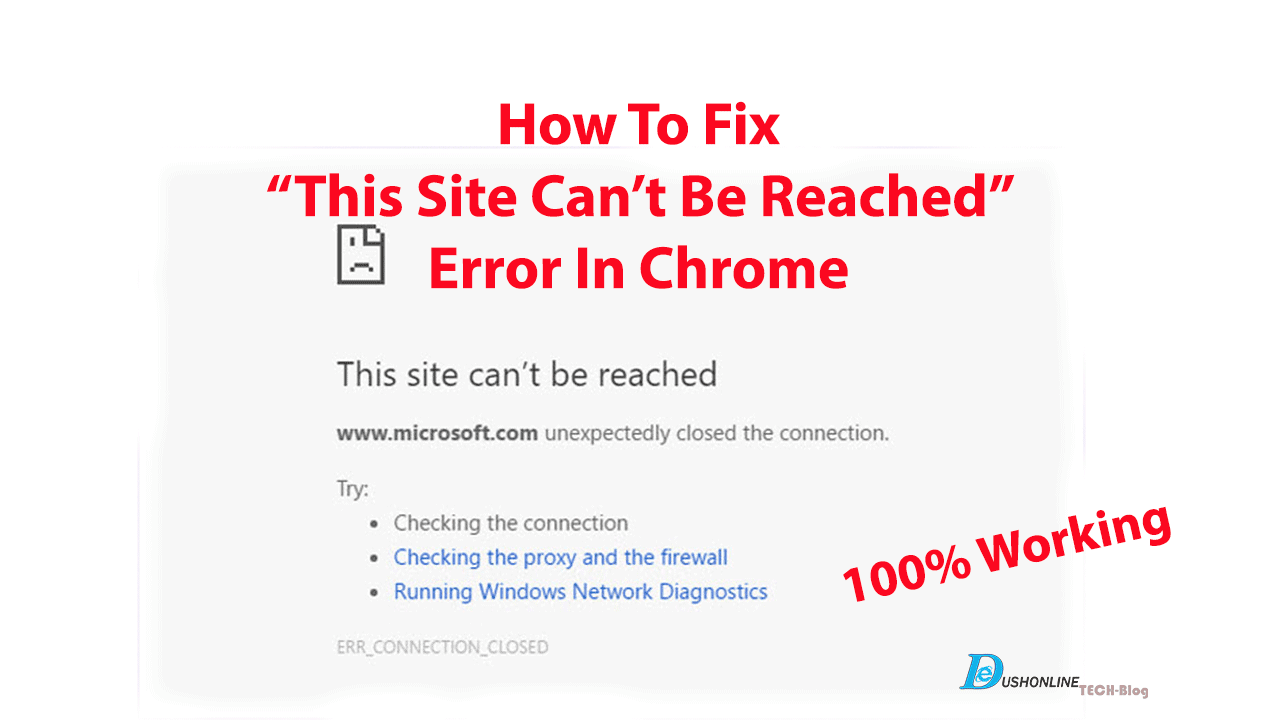 This Site Can’t Be Reached