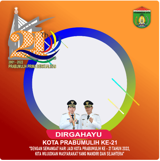 twibbon HUT Kota Prabumulih 2022