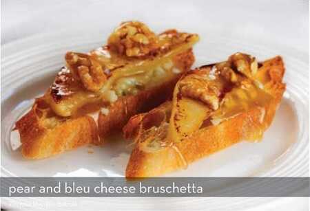 Pear and Bleu Cheese Bruschetta Recipe