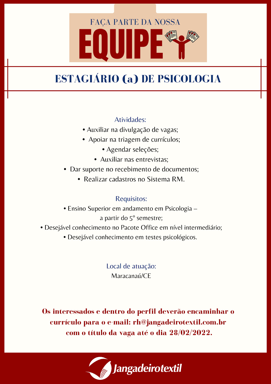 ESTÁGIO DE PSICOLOGIA