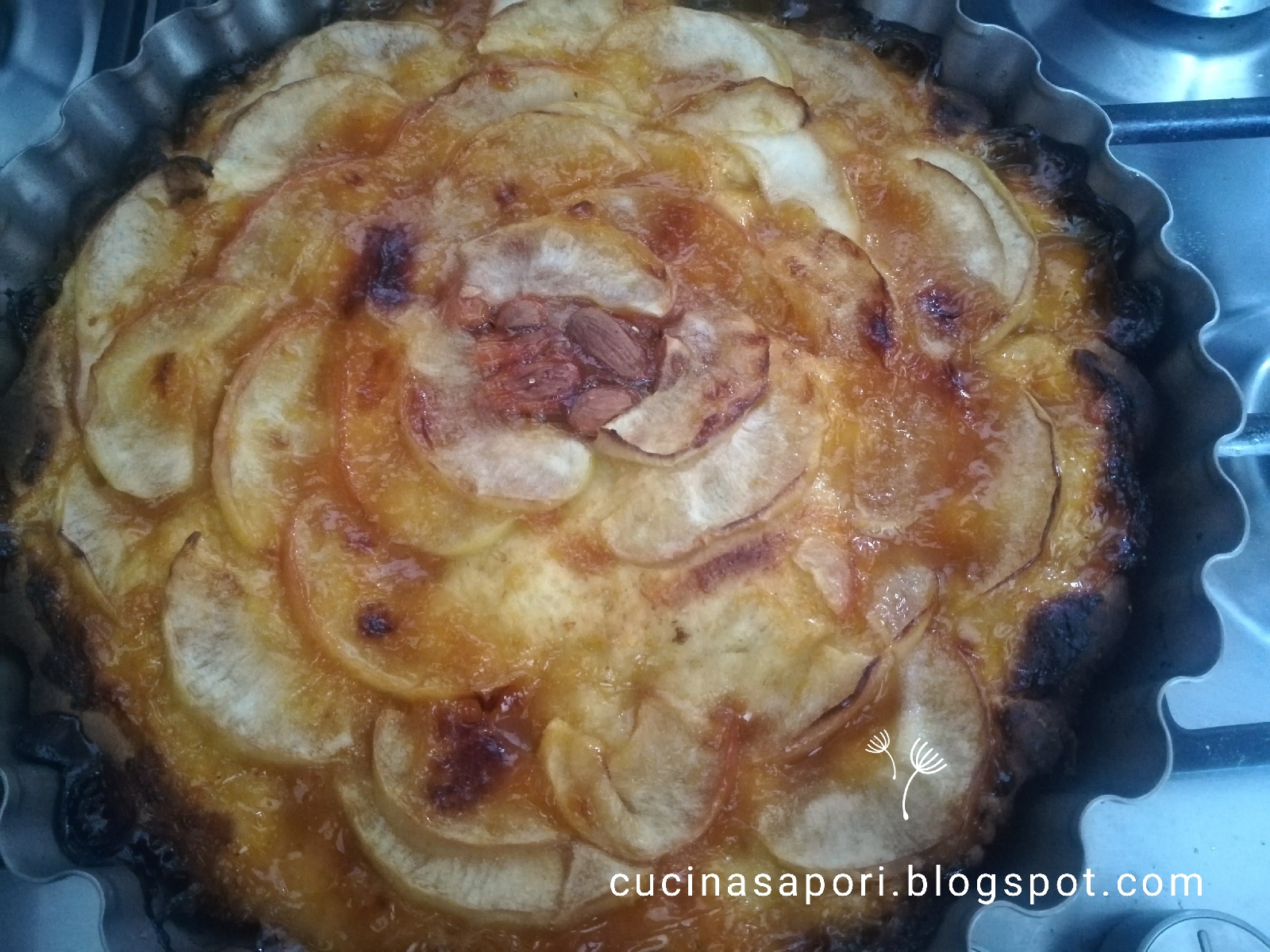 Torta di mele light con farina integrale