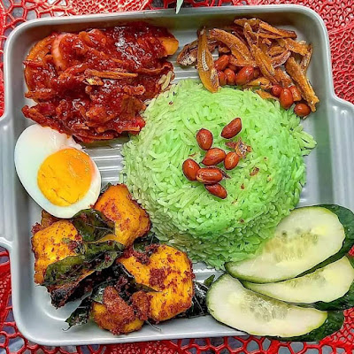 NASI LEMAK HIJAU PANDAN