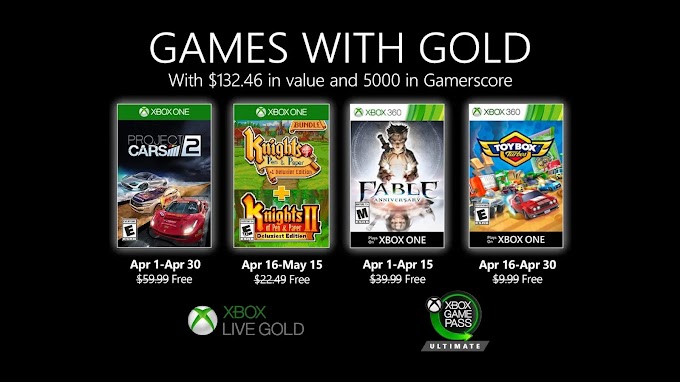 Jogos gratuitos da Xbox Live Gold para abril de 2020 são anunciados