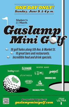 Promo code SDVILLE saves on tickets to the Gaslamp Mini Golf Event on June 9!