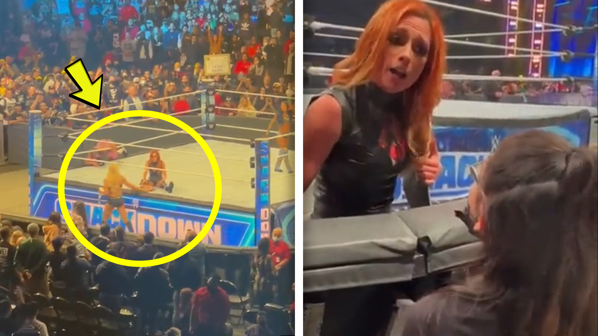 Charlotte Flair Gave Title To Becky Lynch & Becky Blames A Young Fan For Pinfall Loss In Dark Match