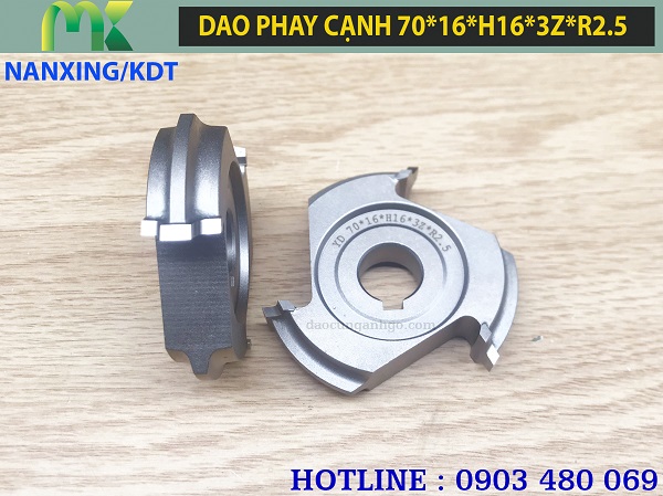 Dao phay cạnh Ø70xØ16xH16x3Z R2.5