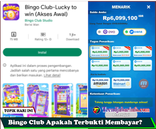 Game Bingo Club Apk Apakah Membayar atau Scam?