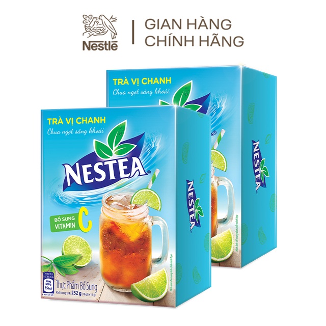 Mall Shop [ nestlevnn ] Combo 2 hộp trà chanh Nestea Hộp 252g (18 gói x 14g)