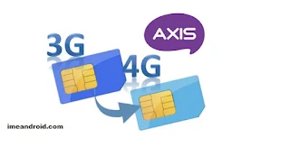 Cara mengubah kartu Axis 3G menjadi 4G Tanpa Ganti Nomor