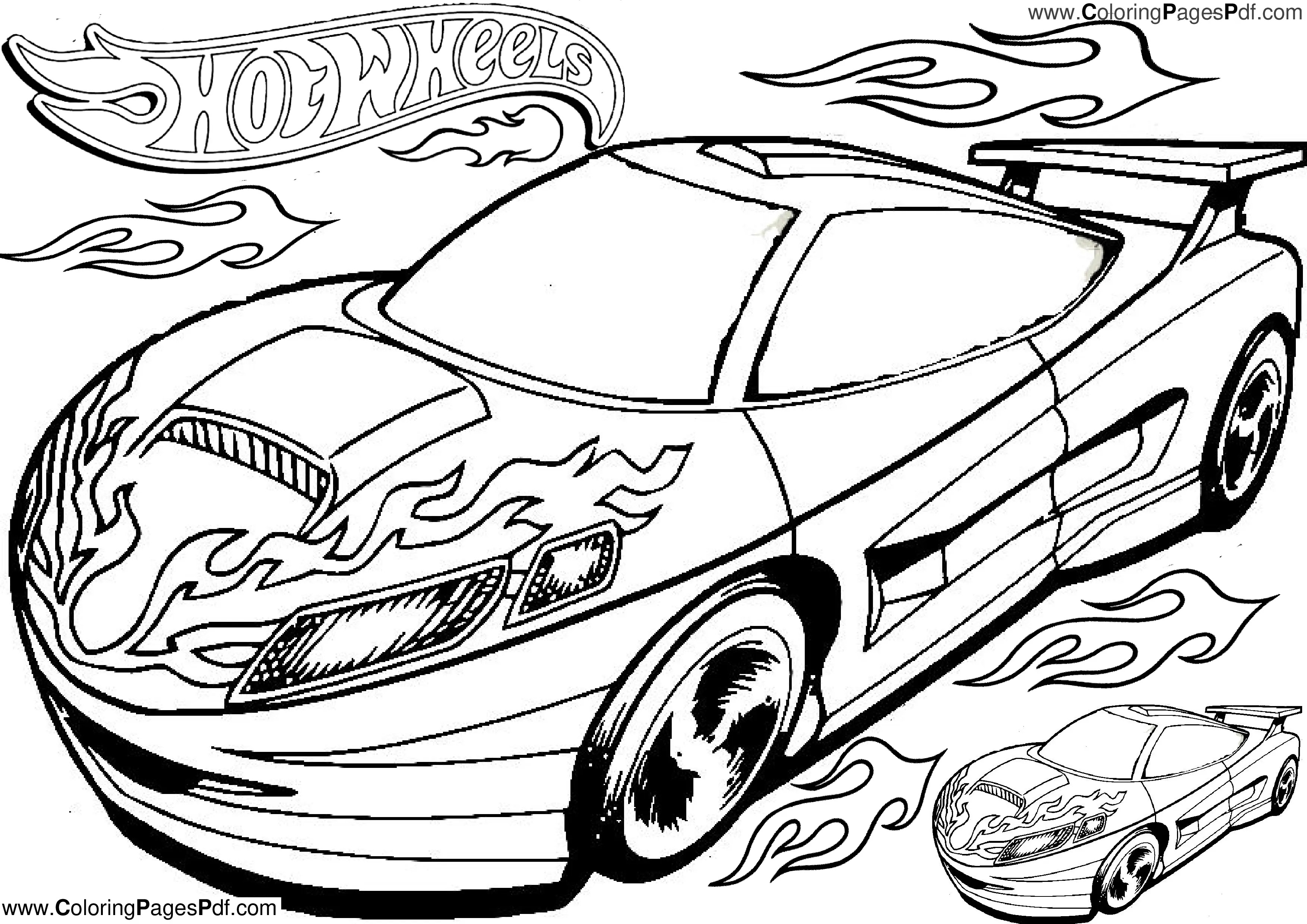 Hot wheels coloring book pdf