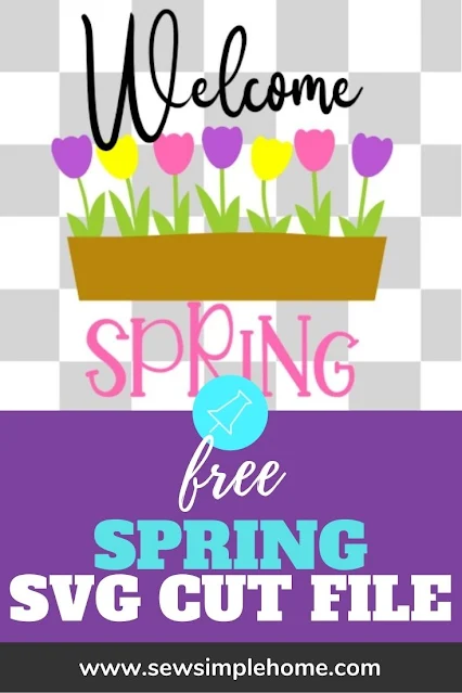 Add a little color to your home this spring with the free spring svg cut file.
