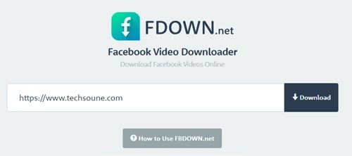 أداة fbdown.net لتحميل الفيديوهات