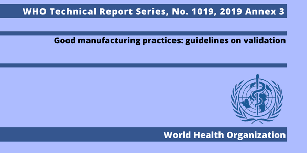 WHO TRS (Technical Report Series) 1019, 2019 Annex 3
